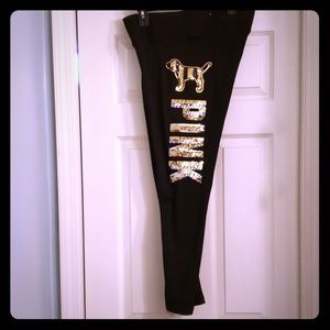 Pink Victoria Secerty Sequin Yoga